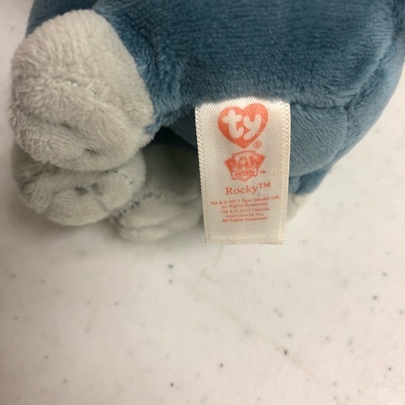 Ty Beanie Boos Paw Patrol ROCKY the Dog Plush Toy - Picture 5 of 6